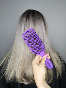 Purple Mycro Keratin Moyoko Brush at Salon 33 Hair Co