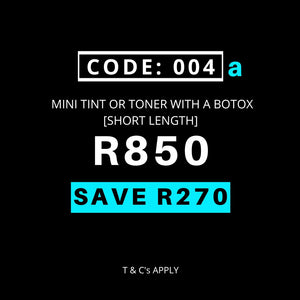 Black Friday Code 004(a) - Short Hair Botox