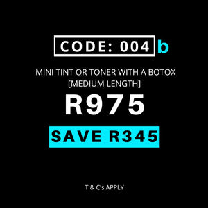 Black Friday Code 004(b) - Medium Hair Length Botox