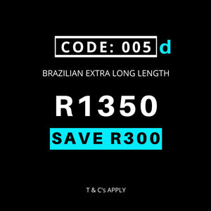 Black Friday Code 005d - Extra Long Brasilian Taming Treatment