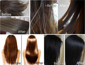 Twin Pack Argan Oil Before After from Salon 33 Hair Co