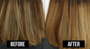 Argan Oil Shampoo Before After from Salon 33 Hair Co