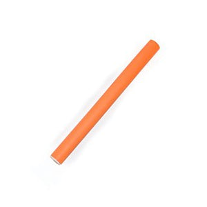 Short orange 16mm Bendy Hair Roller