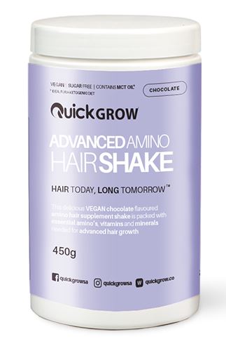 Quick Grow VEGAN Chocolate Hair Shake @ Salon 33 Hair Co